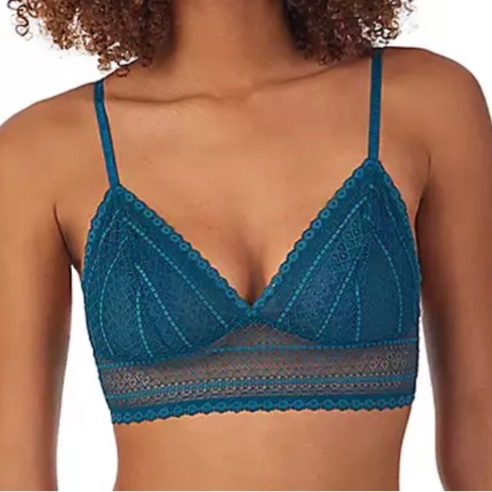 DKNY Set | Deep Ocean Lace Bralette Set Size XL